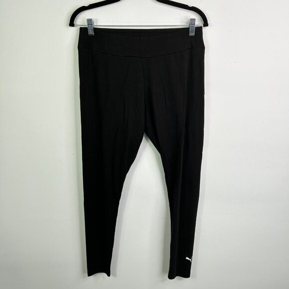 Puma black‎ yoga leggings size large - Picture 1 of 7